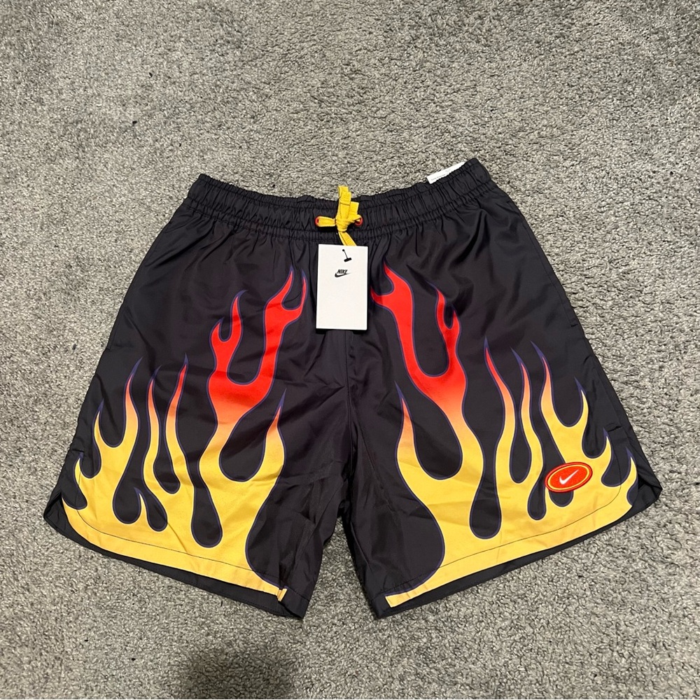 Nike Flames 6” nylon shorts